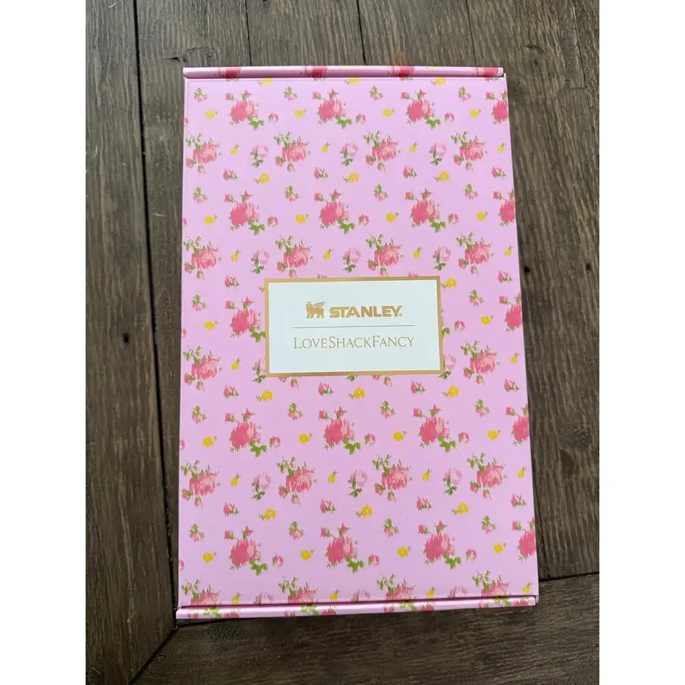 NWT Stanley x LoveShackFancy Pink Floral Quencher H2.0 Tumbler 40oz – Sold Out - Picture 5 of 5
